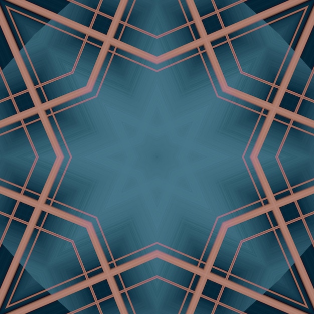 Star seamless pattern Line pattern Kaleidoscopic background