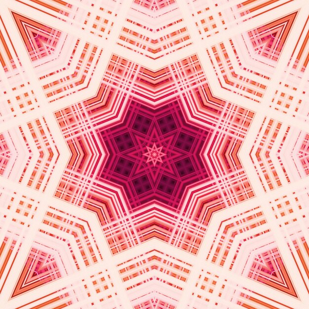 Star seamless pattern Line pattern Kaleidoscopic background