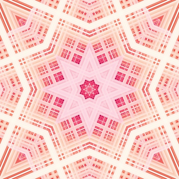 Star seamless pattern Line pattern Kaleidoscopic background