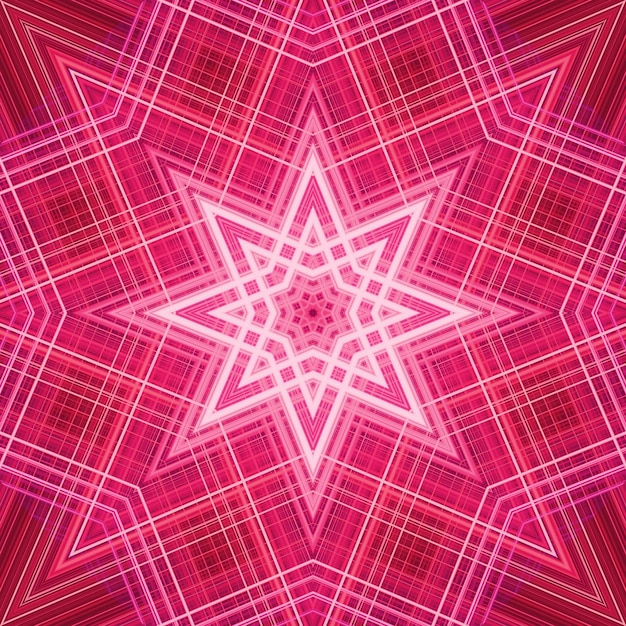 Star seamless pattern Line pattern Kaleidoscopic background