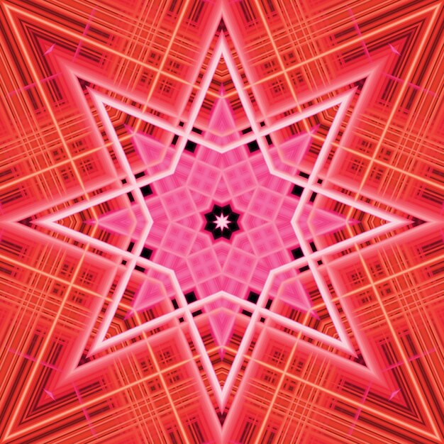 Star seamless pattern Line pattern Kaleidoscopic background