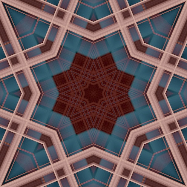 Star seamless pattern Line pattern Kaleidoscopic background