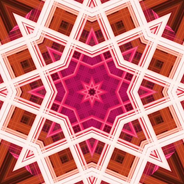 Star seamless pattern Line pattern Kaleidoscopic background