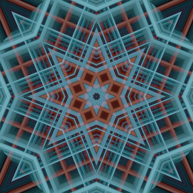 Star seamless pattern Line pattern Kaleidoscopic background