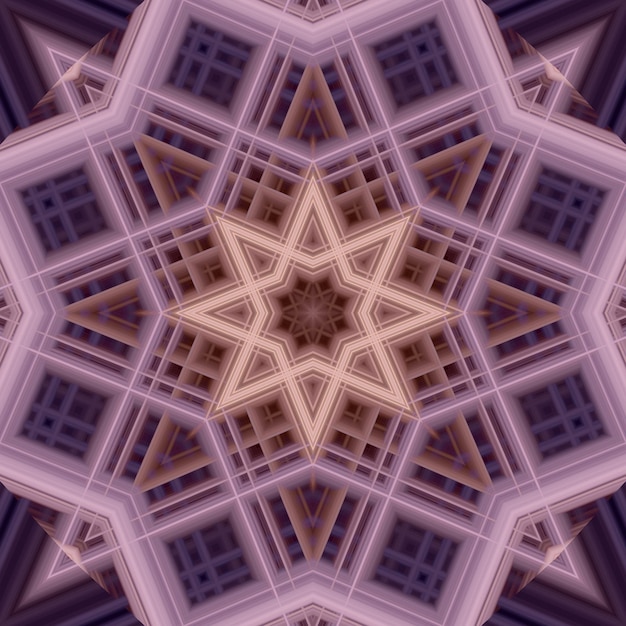 Star seamless pattern Line pattern Kaleidoscopic background