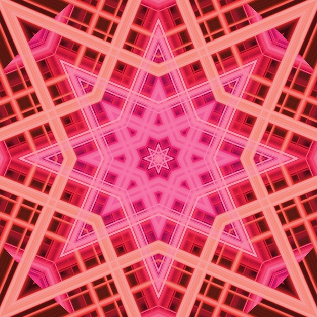 Star seamless pattern Line pattern Kaleidoscopic background