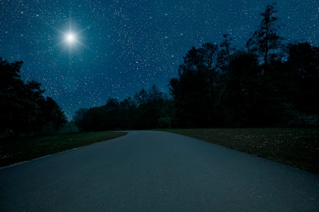 The star shines over the manger of christmas of Jesus Christ