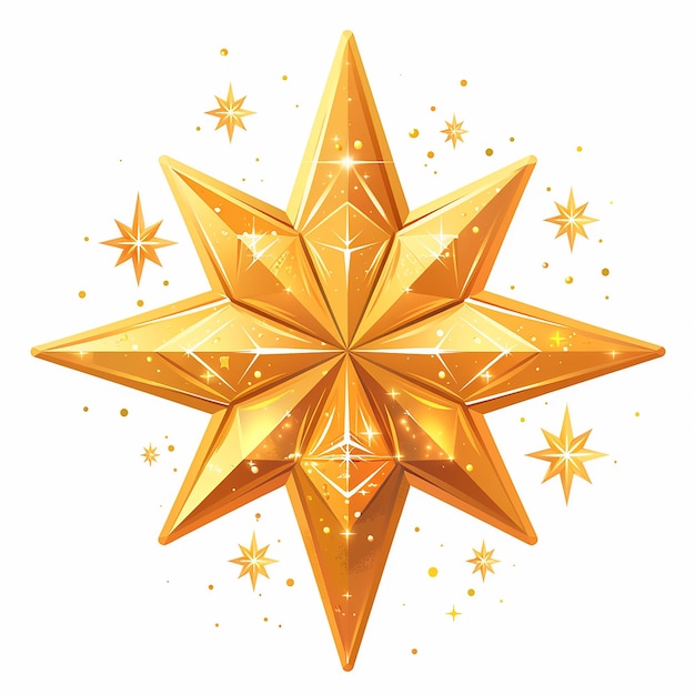 Star Vector Icon on White Background