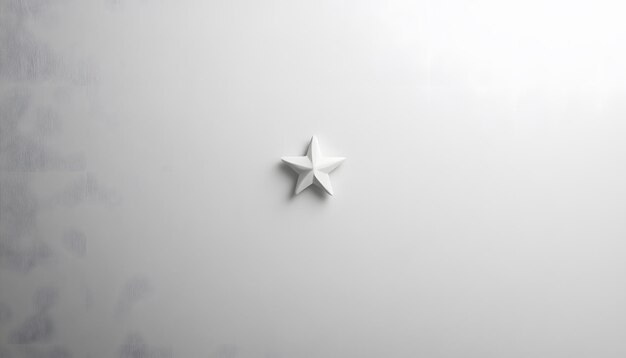 a star on a white background that is white