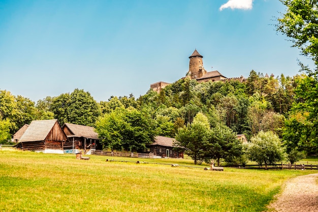 Stara Lubovna Castle and an open air folk museum Slovakia Lubovnian openair museum is an ethnographic exposition in nature Architectural theme