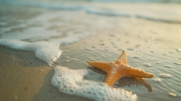 Starfish on the Beach Generative AI