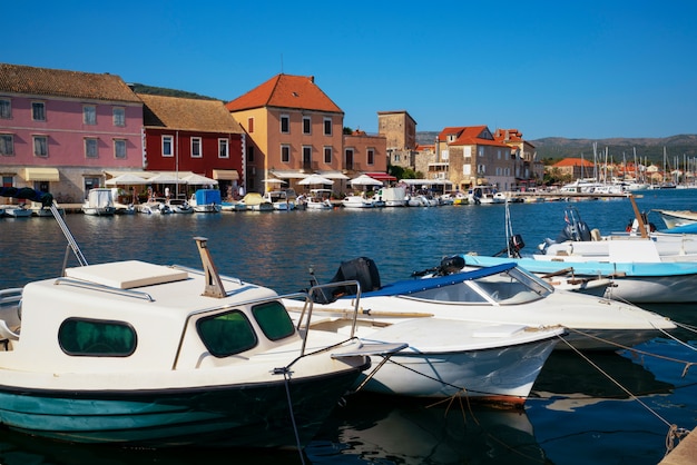 Stari Grad on Hvar Island in Croatia, Europe.