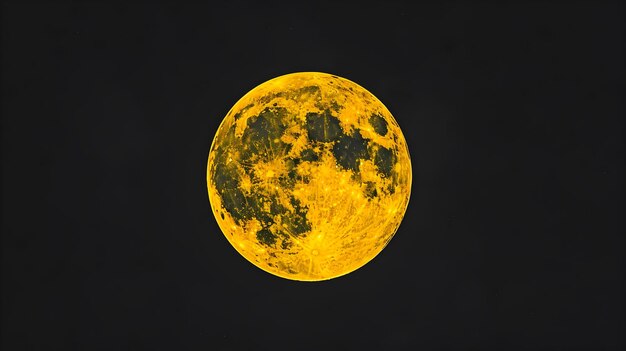 Stark and Luminous Full Moon Graphic Design in Serene Minimalist Composition