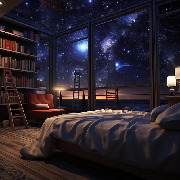 Starry Haven Room with a Celestial View