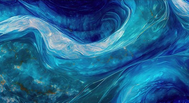 The Starry Night color Ripples Abstract Ocean with Natural Luxury Texture