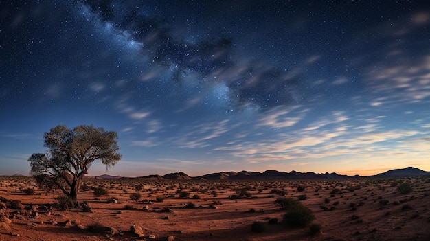 Starry Night Over the Desert