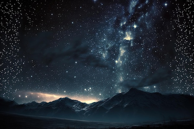 Starry night sky lovely breathtaking