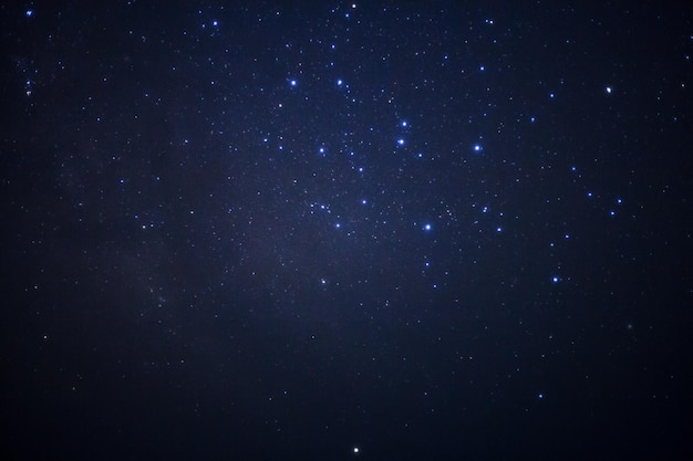 Starry night sky and milky way galaxy with stars and space dust in the universe