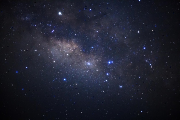 Starry night sky and milky way galaxy with stars and space dust in the universe