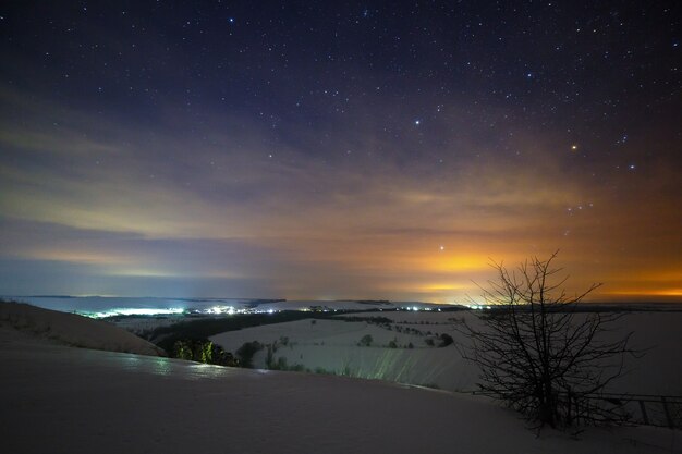 Stars of the night sky are hidden by clouds