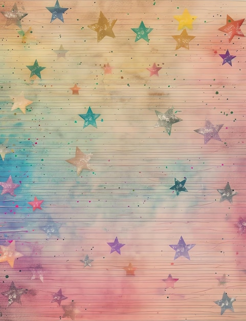 stars vintage paper fantasy