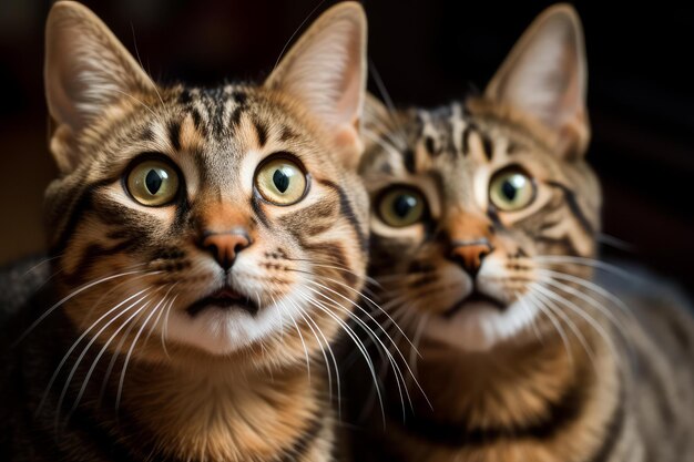 Startled Surprised cats Generate Ai