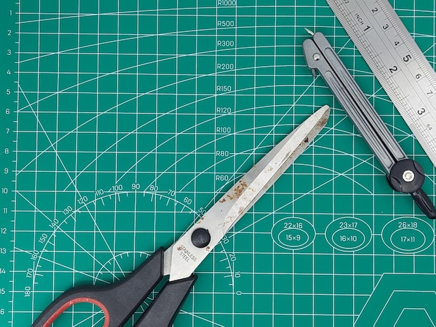 Stationary on cutting mat