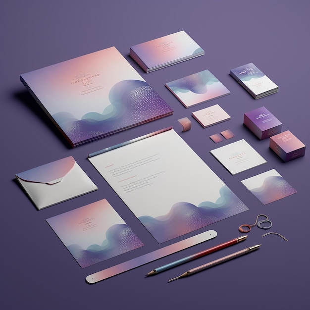 Stationary set mockups