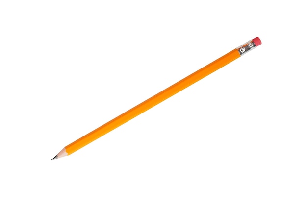 Stationery New Graphite pencil Isolated