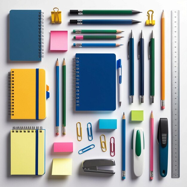 A Stationery Symphony Colorful Essentials for the Organized Mind