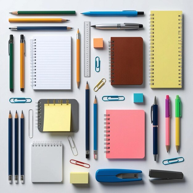 A Stationery Symphony Colorful Essentials for the Organized Mind