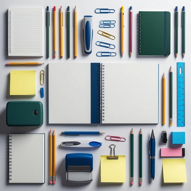 A Stationery Symphony Colorful Essentials for the Organized Mind