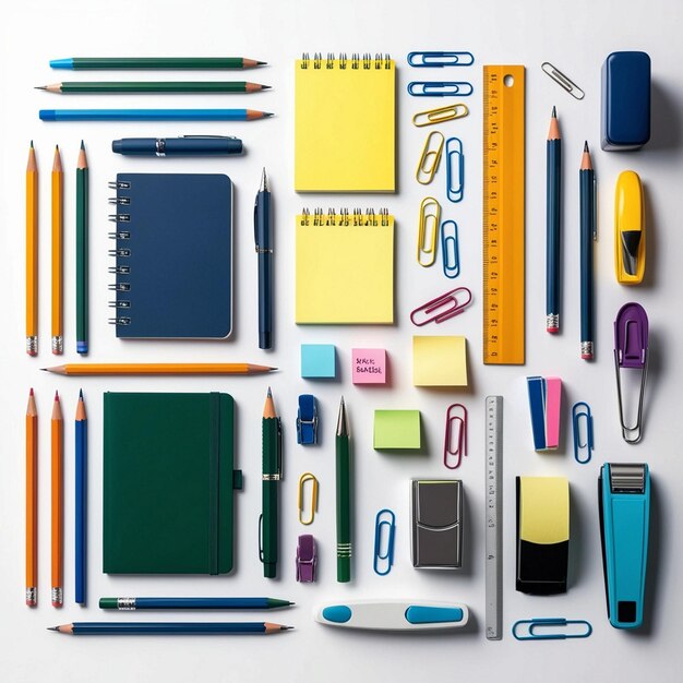 A Stationery Symphony Colorful Essentials for the Organized Mind