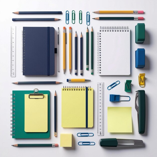 A Stationery Symphony Colorful Essentials for the Organized Mind