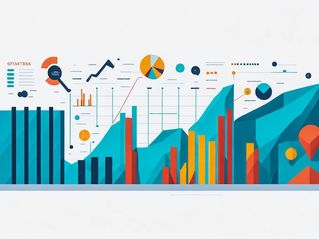 Statistics for business abstract concept