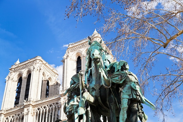 Statue of Charlemagne in Paris