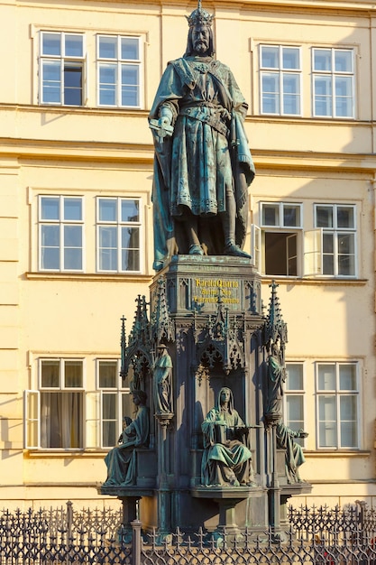 Statue of Charles IV in Prague Czech Republic