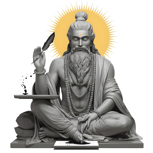 Statue Illustration of Maharishi Valmiki Jayanti