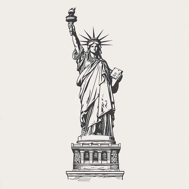 Photo statue of liberty illustration