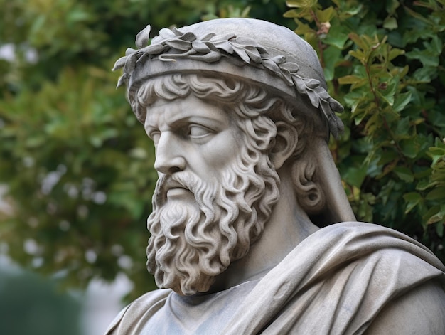 a statue of a man with a beard