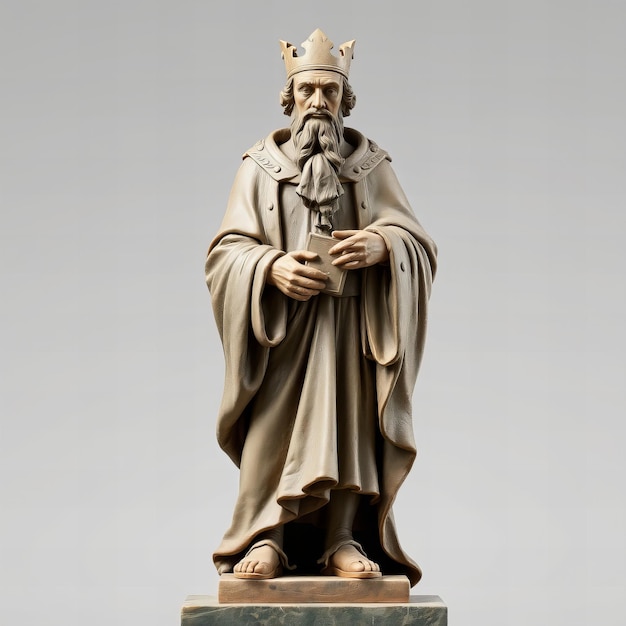 Photo statue of a medieval scholar