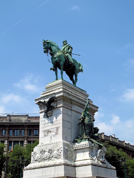 The statue in Milan Italy