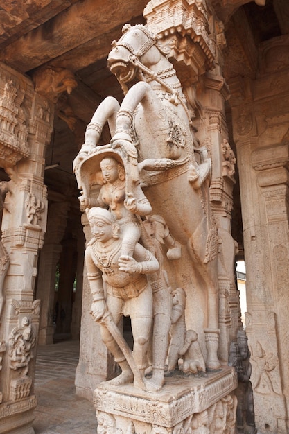 Statues in Hindu temple Sri Ranganathaswamy Temple Tiruchirapp