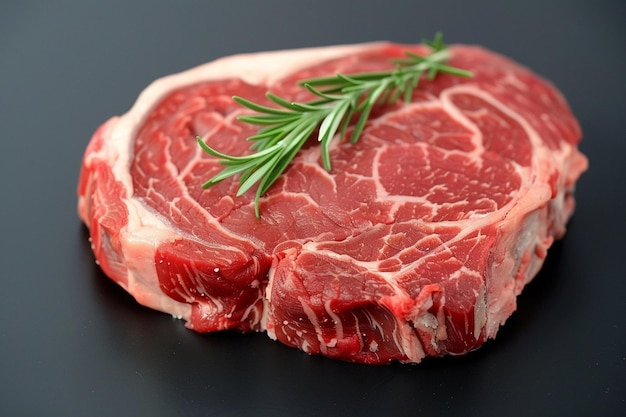 Steakhouse Ribeye Cut black background photo