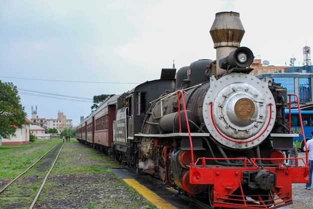 Steam locomotive that makes the wine touristic route.