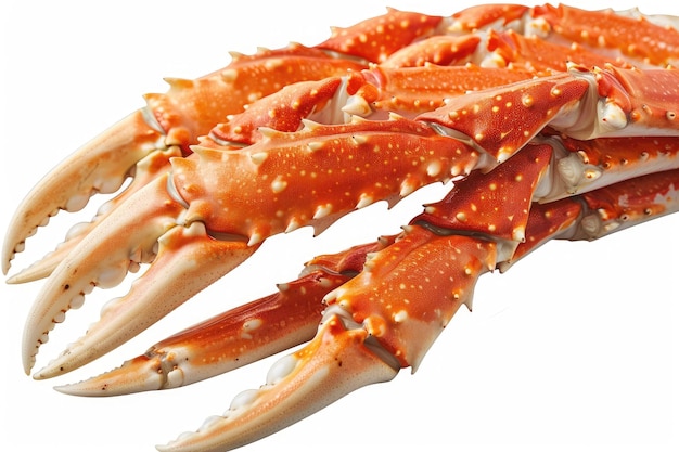 Photo steamed crab legs isolated object transparent background