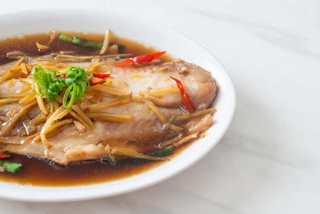 Steamed Fish with Soy Sauce