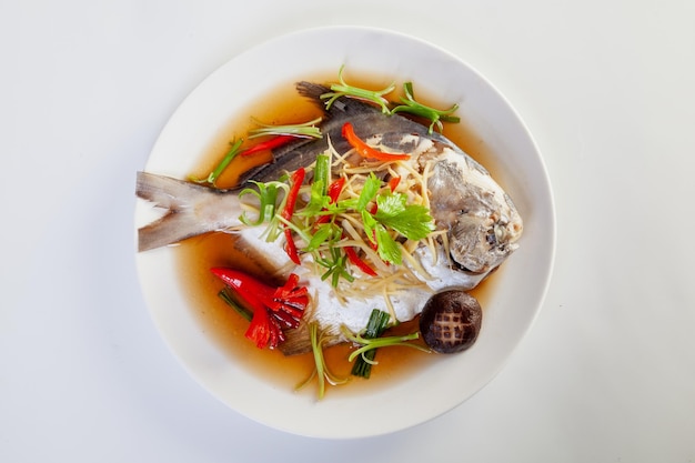 Steamed Fish with Soy Sauce