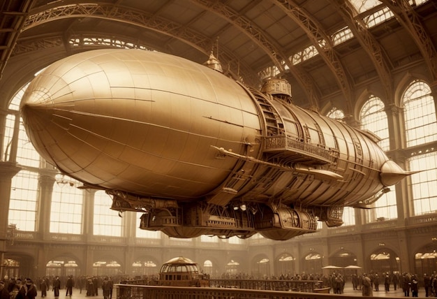 Steampunk airship