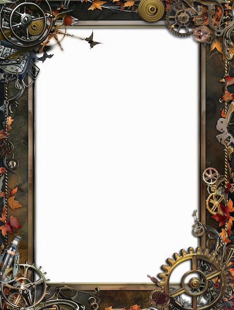 Steampunk background graphic template